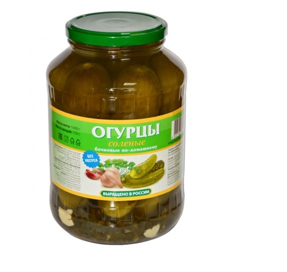 Огурцы малосольные бочковые