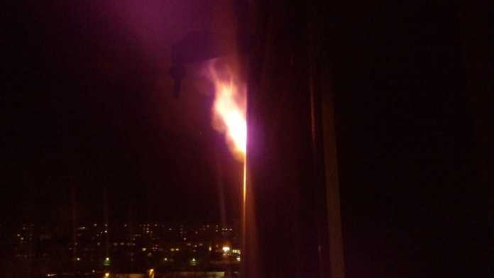Фото пожара на Дзержинского 14 февраля