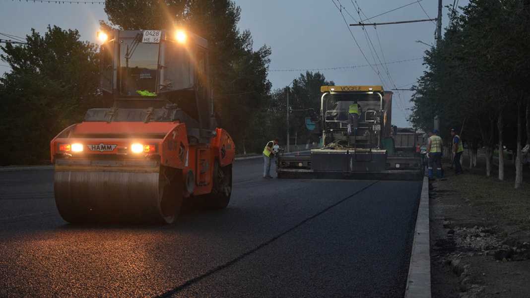 Дорожные работы на проспекте Гагарина ведутся в ночное время