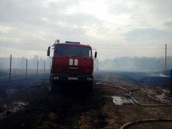 Пожар в поселке 9-ое Января