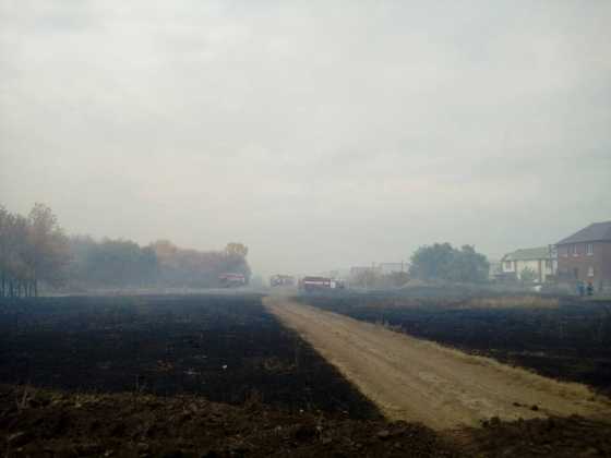 Пожар в поселке 9-ое Января