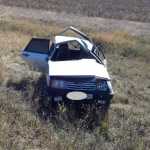 Под Ташлой водитель не удержал «девятку» на дороге и слетел в кювет Под Ташлой водитель не удержал «девятку» на дороге и слетел в кювет