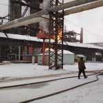 В Стерлитамаке на заводе «Синтез-каучук» произошел сильный пожар
