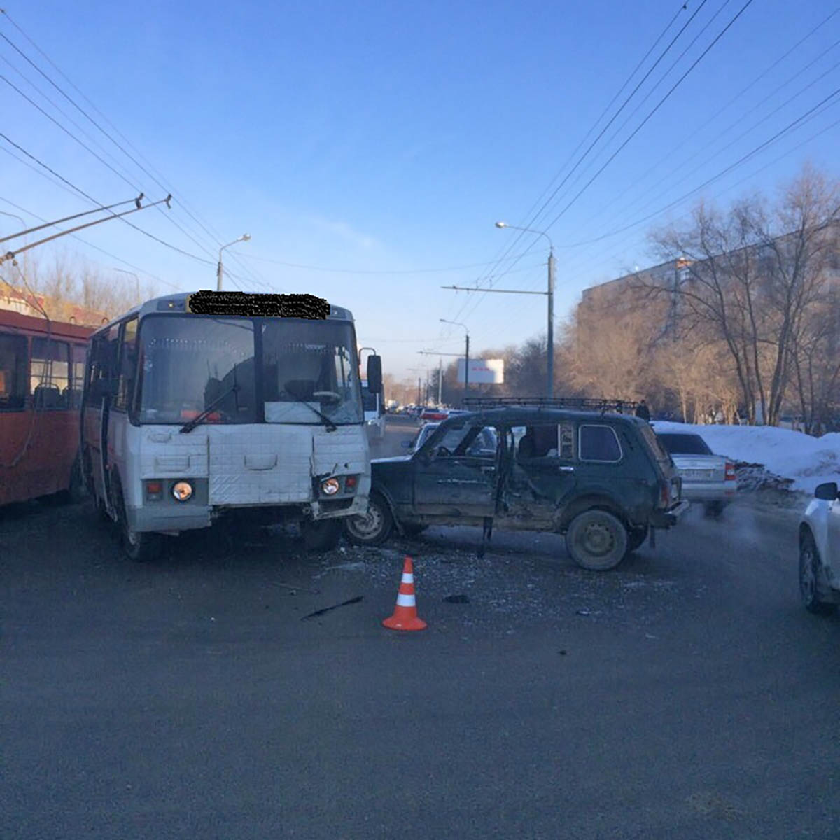 В Оренбурге маршрутный автобус вновь попал в ДТП - Орен.Ру