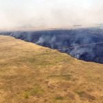 На востоке Оренбуржья идет борьба со степными пожарами