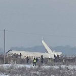 Появилось видео с места крушения самолета в Казахстане