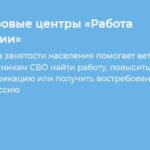 Адресная помощь участникам СВО в трудоустройстве