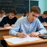 Ученики выполняют тренировочный ЕГЭ по математике в условиях, приближенных к реальным
